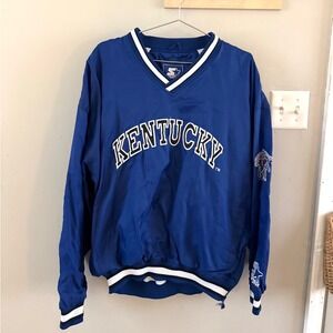 Vintage Kentucky Wildcats Jacket Mens XL Blue Starter Windbreaker Pullover